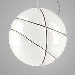 Fabbian Armilla glass pendant light