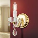 Marie Claire wall light, crystal glass, 1-bulb