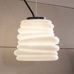 Karman Bibendum LED-hængelampe, Ø 15 cm, hvid