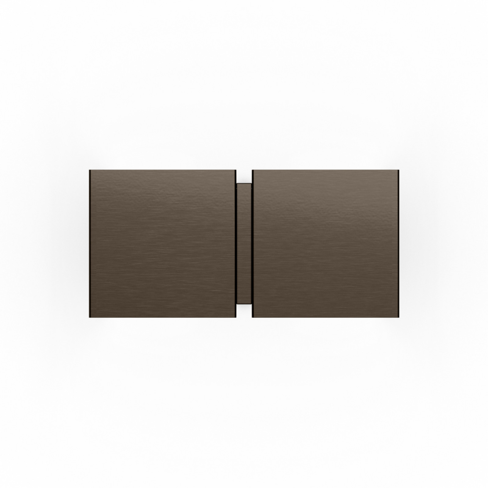 Wever & Ducré Lighting WEVER & DUCRÉ Aplică de perete CG Square bronz Lățime 21 cm 2 becuri - Camera de zi / sufragerie - Modern - Metal