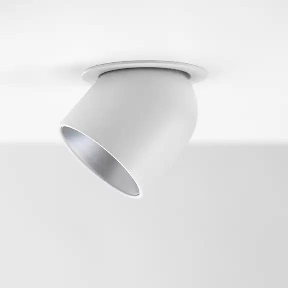 Lampenwelt SLC Cup LED-Einbaudownlight weiß/silber 2.700K