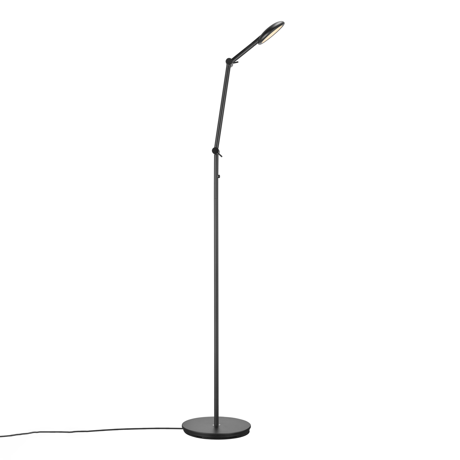 LED vloerlamp Bend met touchdimmer, 1-lamp