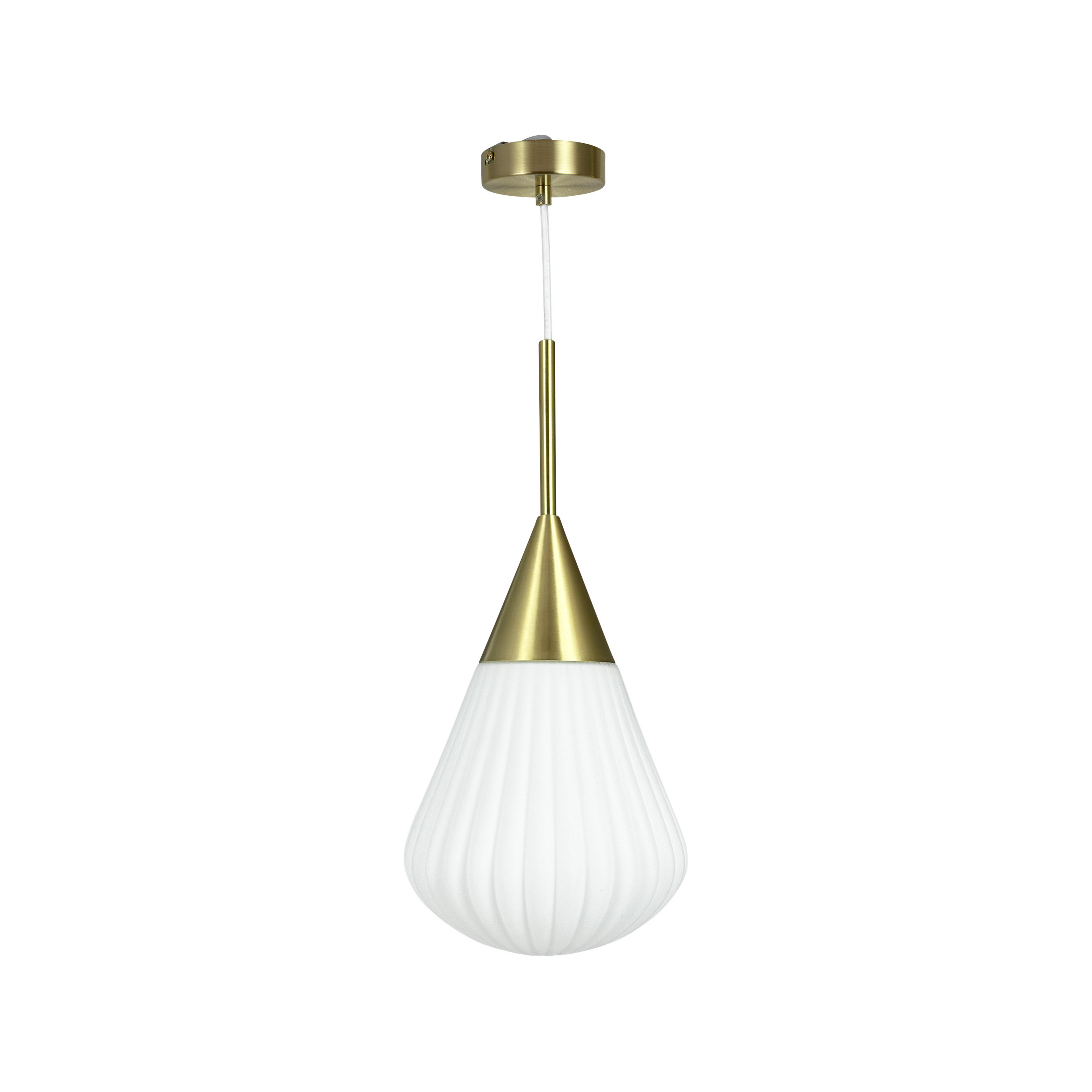 Balloon Pendant Light Small Opal/Brass - DybergLarsen