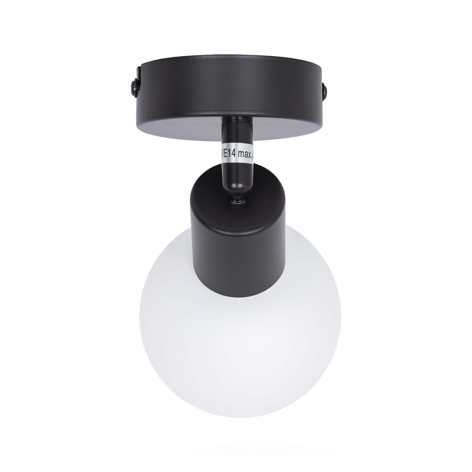 LED wandspot Loxy, zwart, 1-lamp