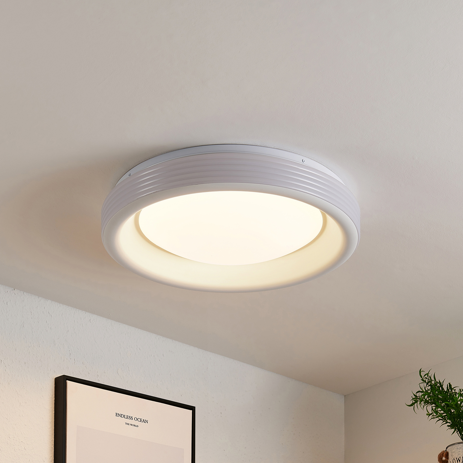 Lindby Inarum lampa sufitowa LED, CCT, ściemniana