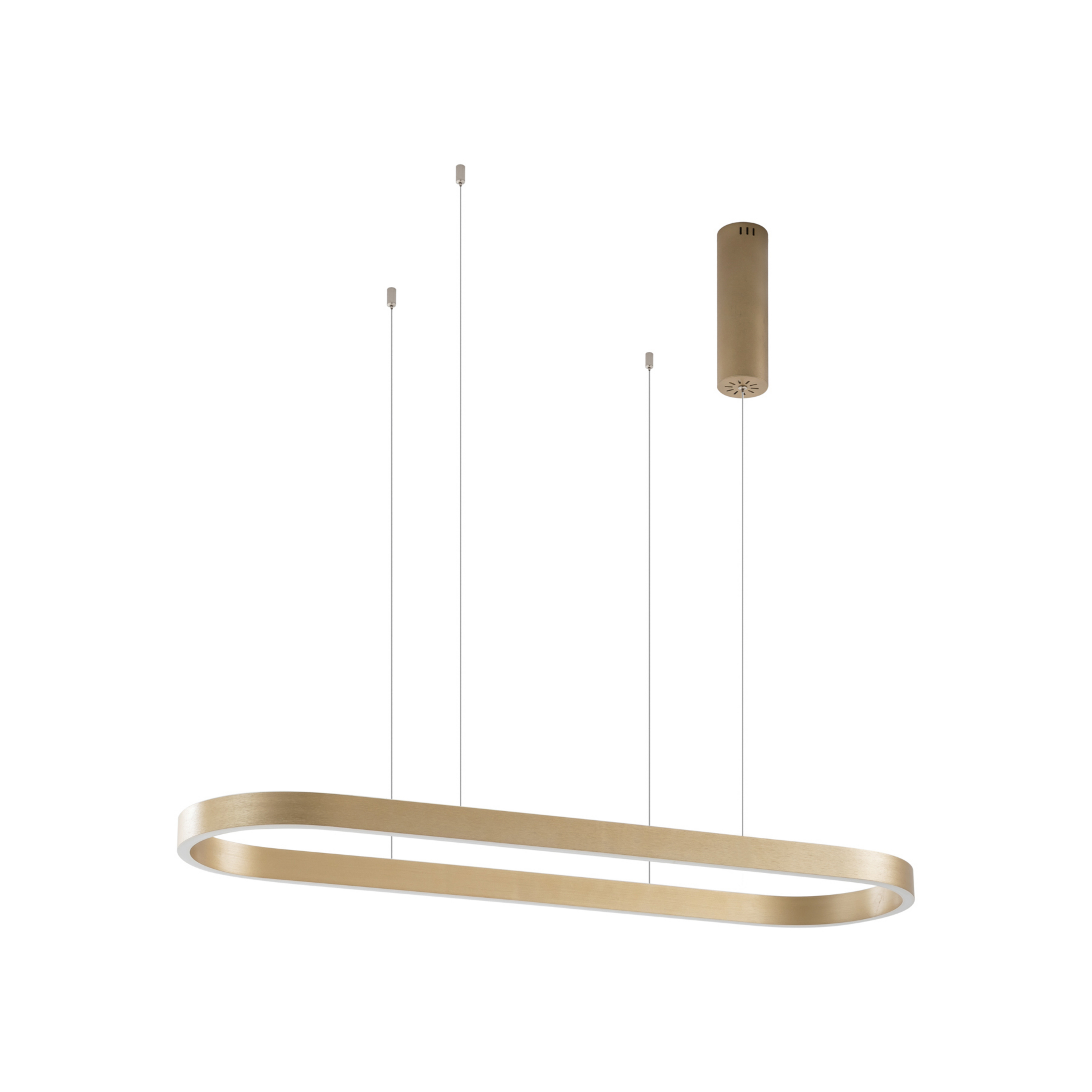 Lucande Smart LED-Hängeleuchte Melinay, gold, CCT, Tuya