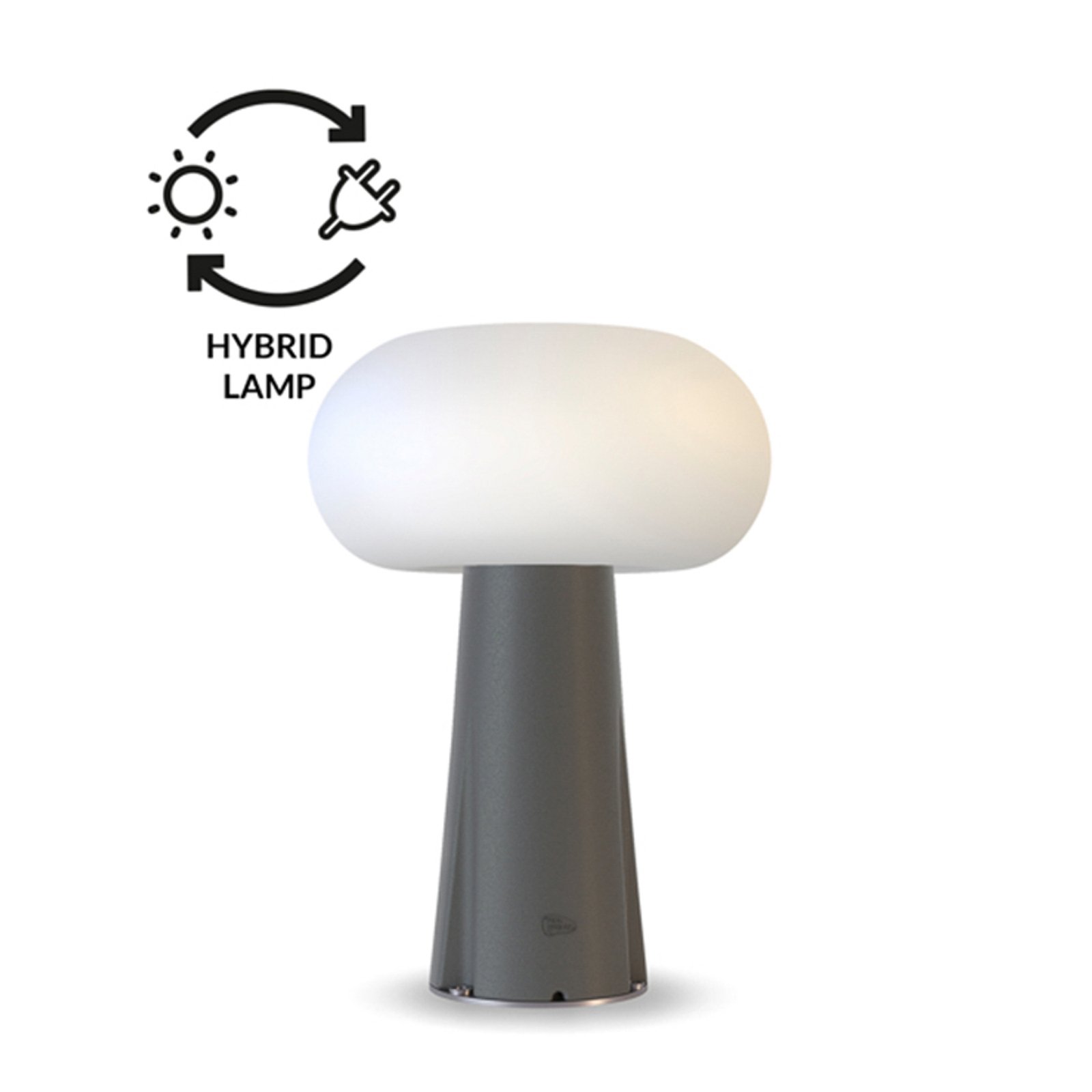 Newgarden Pepita LED-sockellampa, hybridsolar