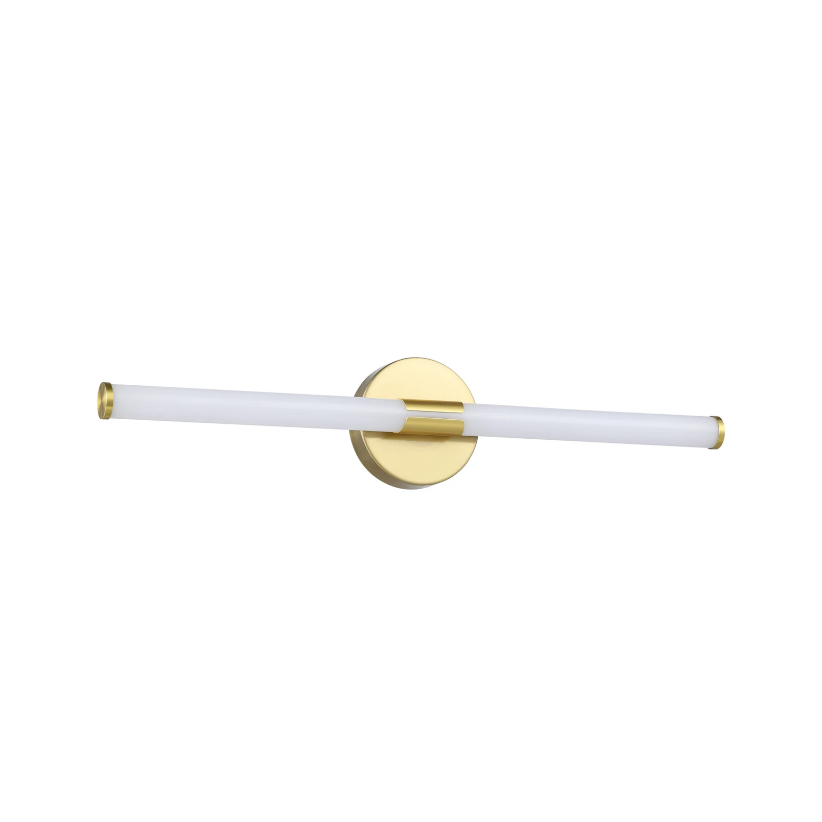 Ramola LED wall lamp, brass colour, width 60 cm, IP44, CCT