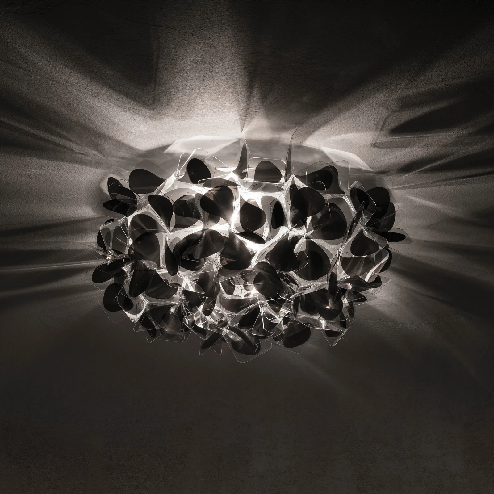 Slamp Clizia Mama Non Mama Wandlampe, schwarz, Ø53cm
