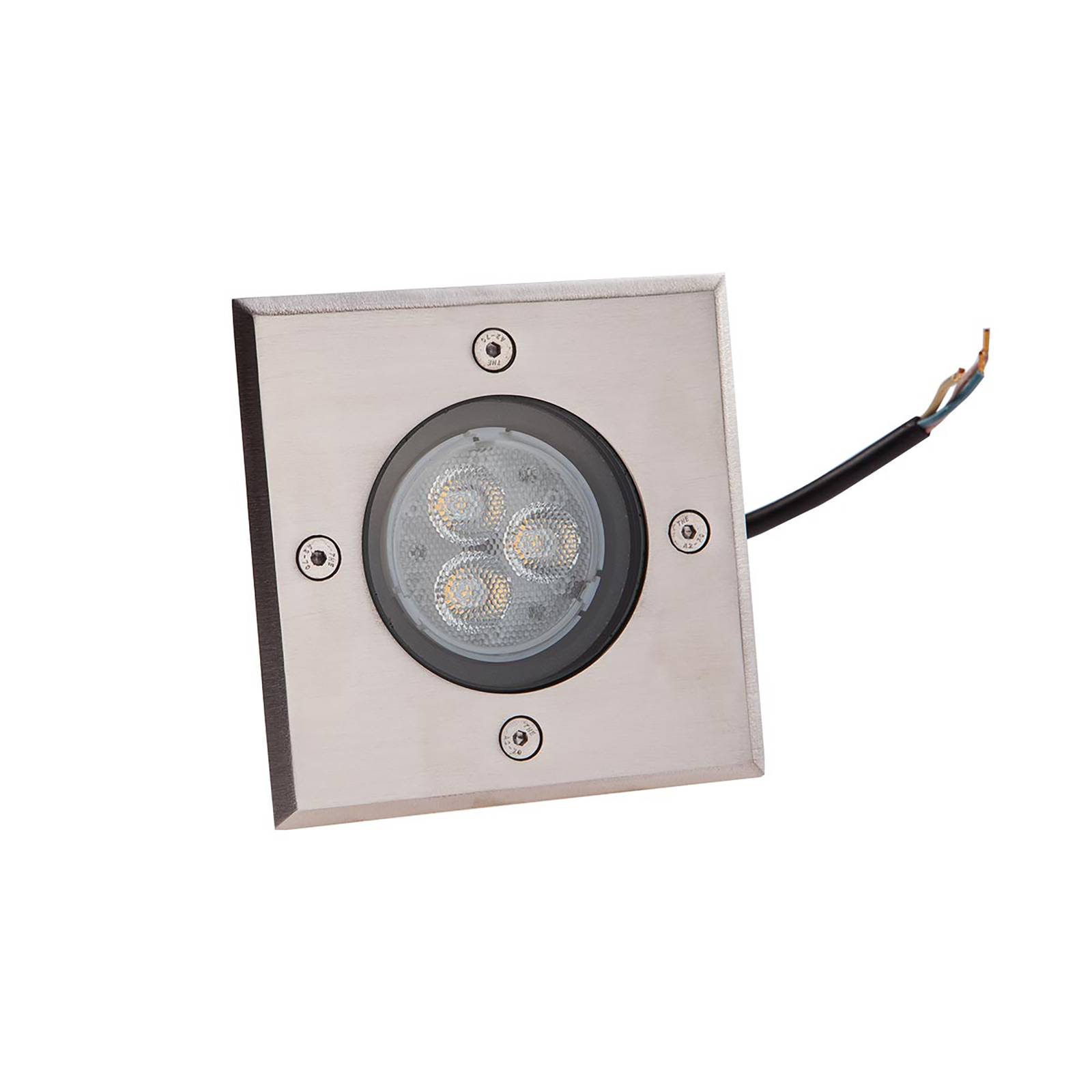 Lucande Spot LED encastré dans le sol Ava angulaire, IP67