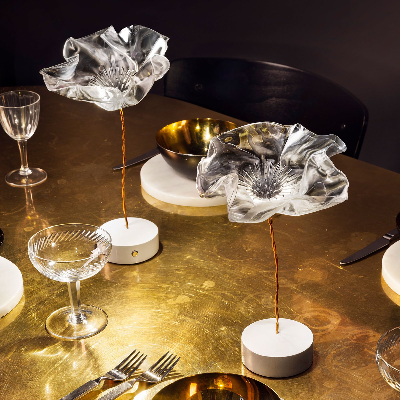 luce da tavolo a batteria