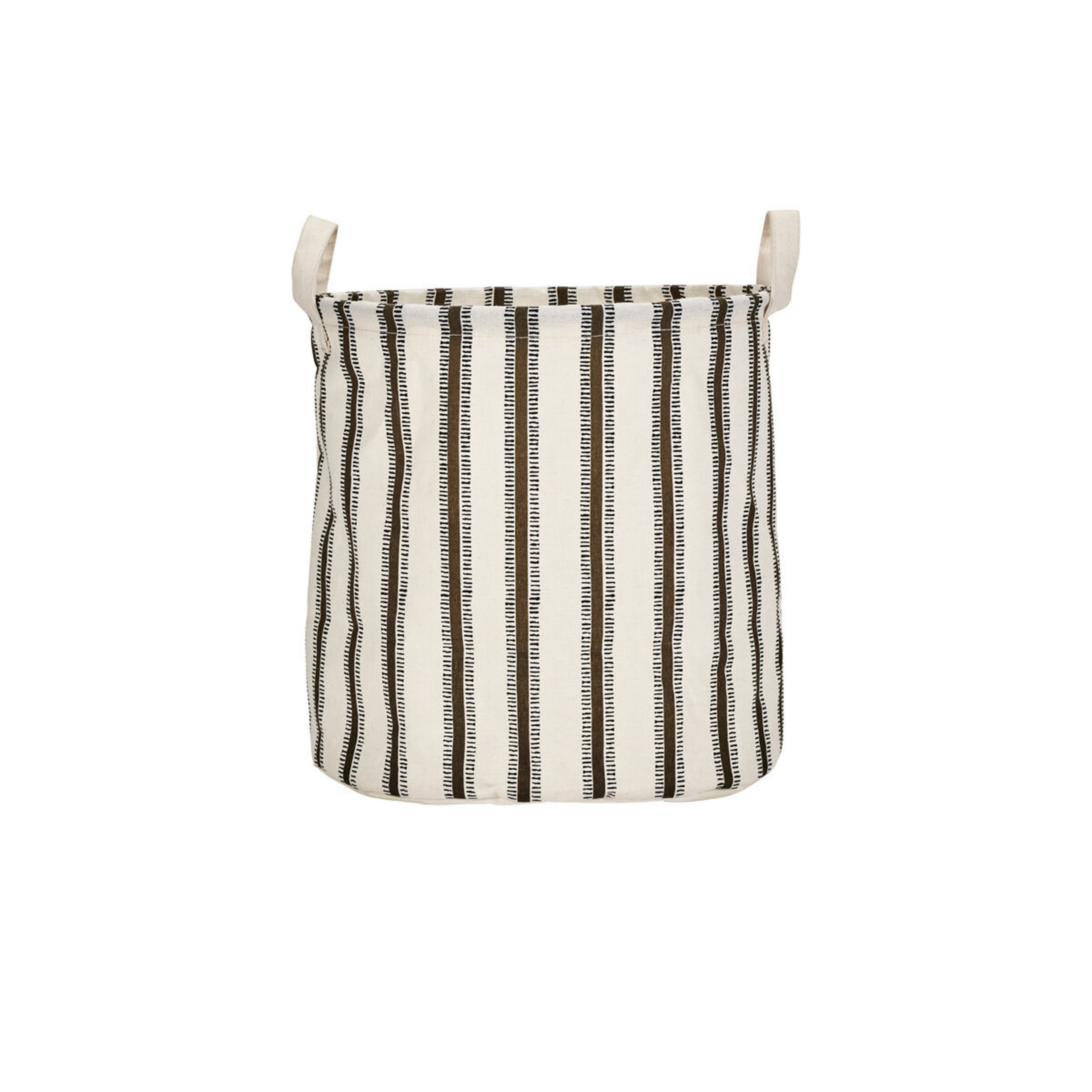 Panier de rangement HDVibes blanc/marron 30 x 30 cm - House Doctor