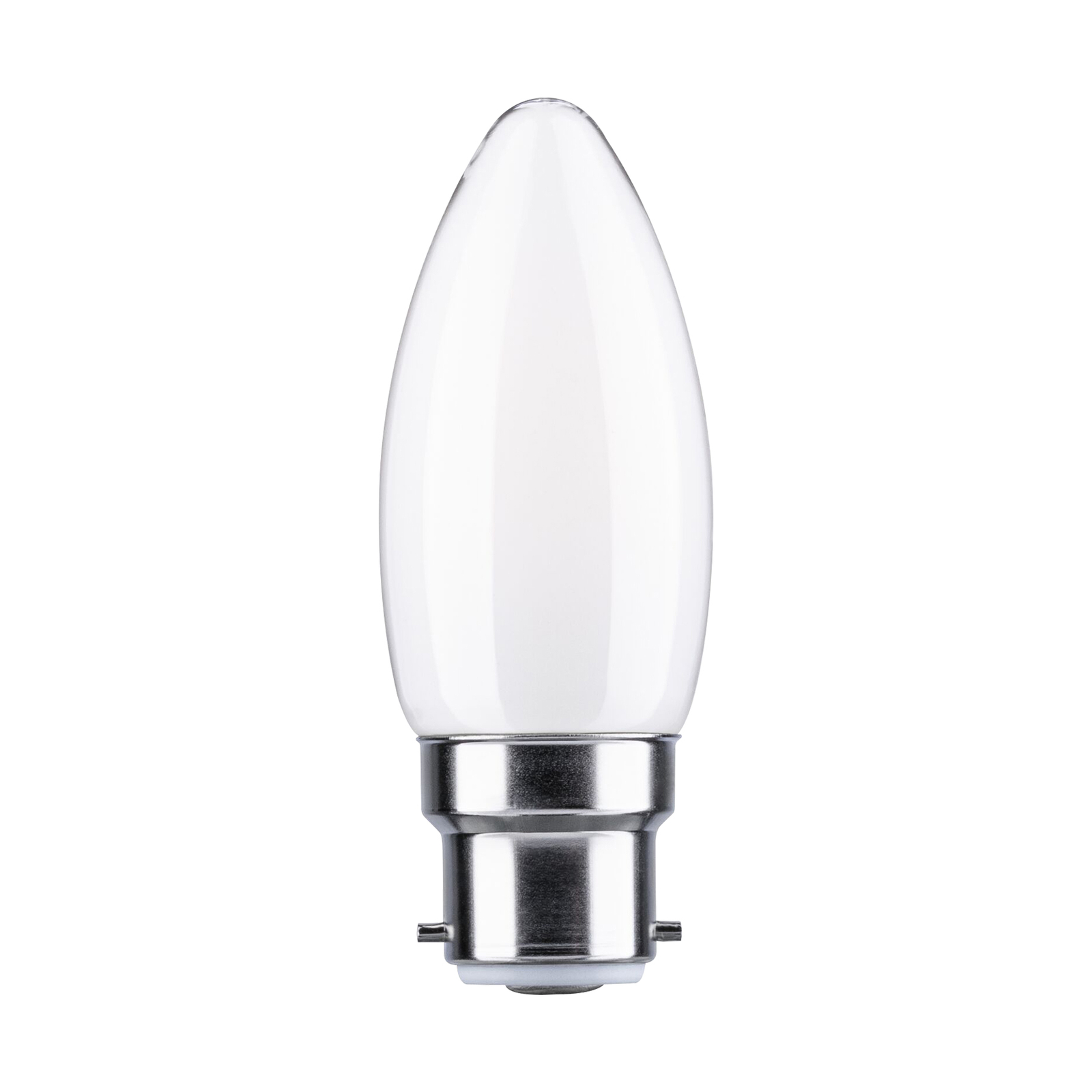 Paulmann LED-Kerzenlampe B22d 4,7W 2.700K opal