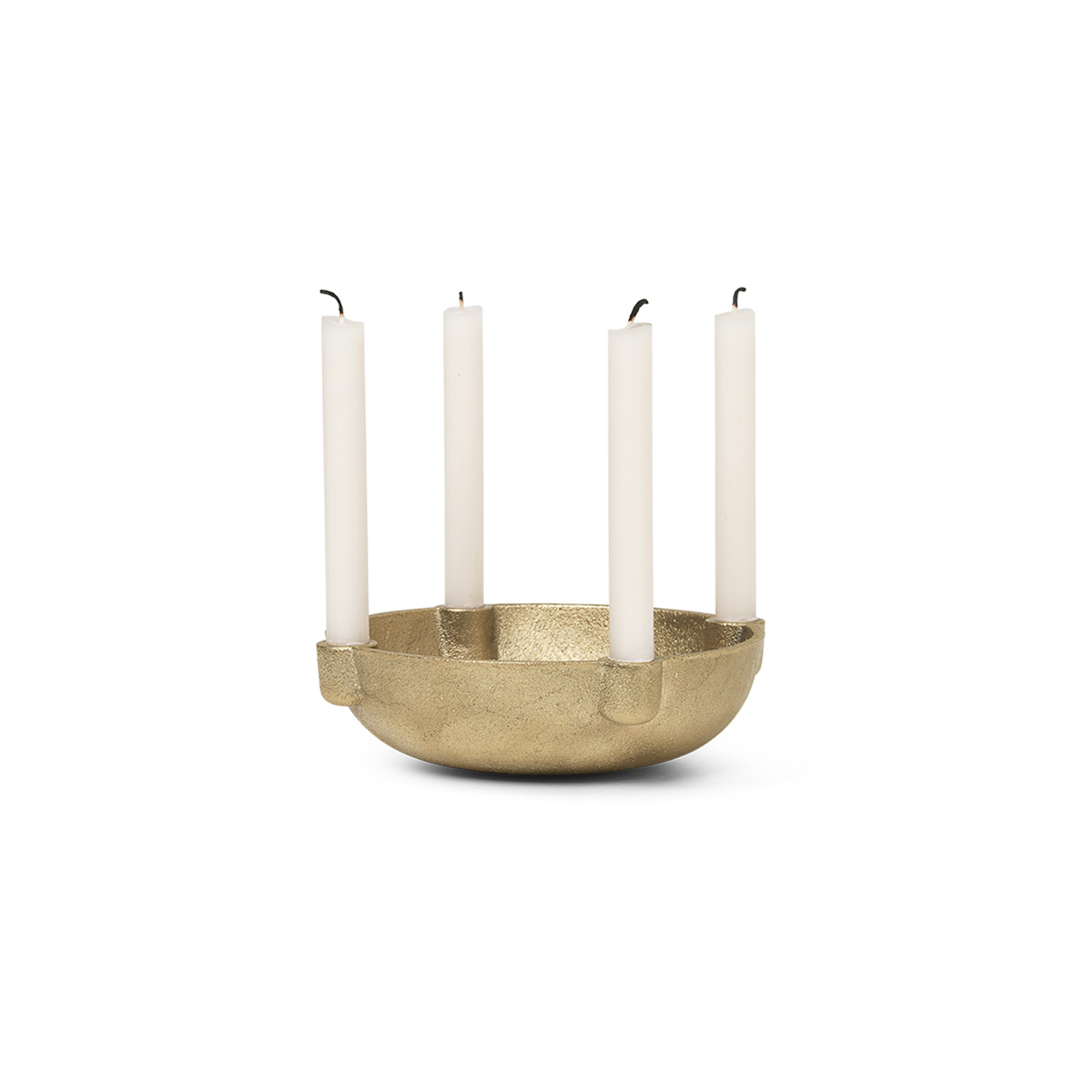 ferm LIVING Candlestick Bowl Small, Ø 14,6 cm, messing