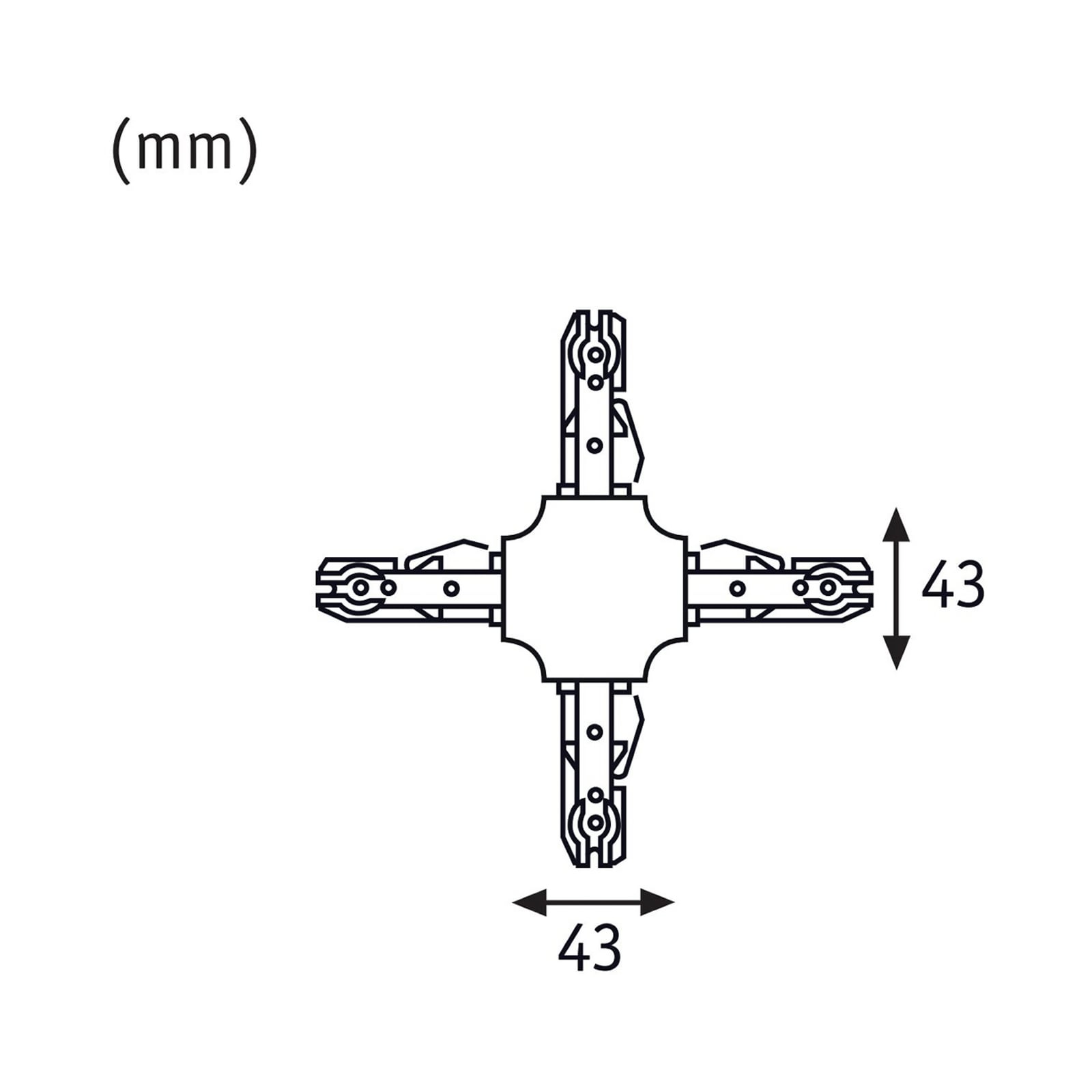 Paulmann URail X-connector, signaalwit, max. 1000 W