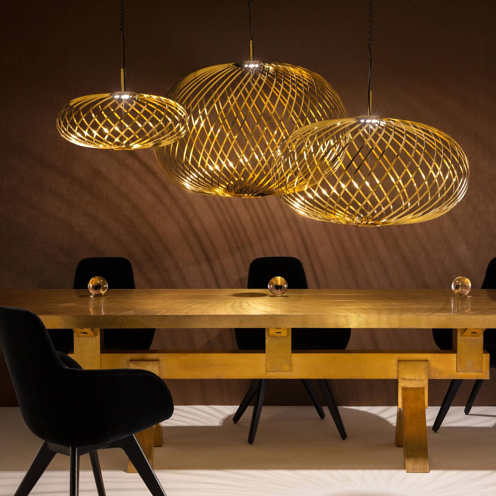 Tom Dixon Spring lampa wisząca Ø 79 cm mosiądz