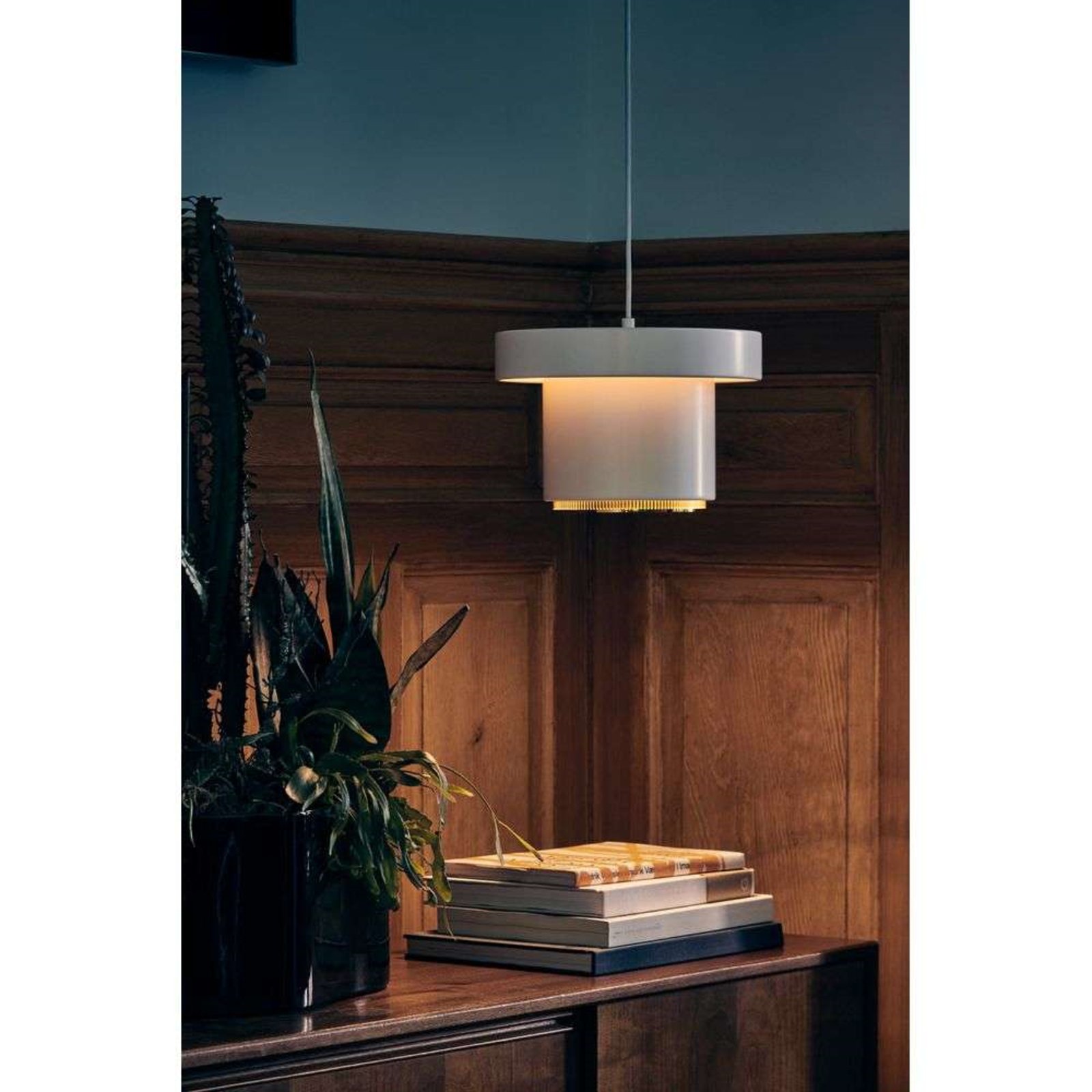 A201 Pendant White/Brass - Artek