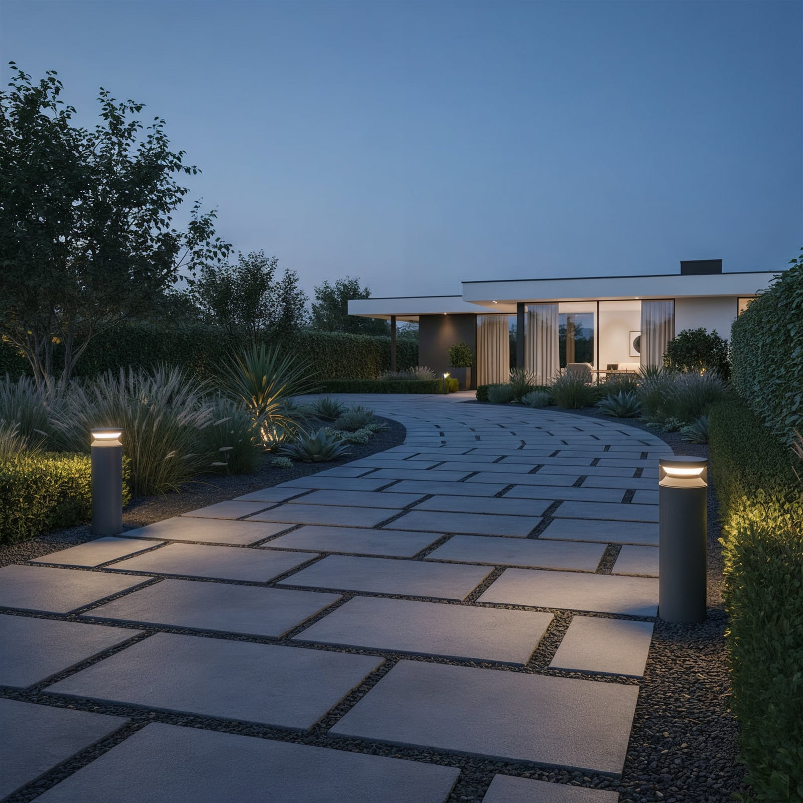 Ideal Lux Słupek oświetleniowy LED Boeing, antracyt, wysokość 40 cm