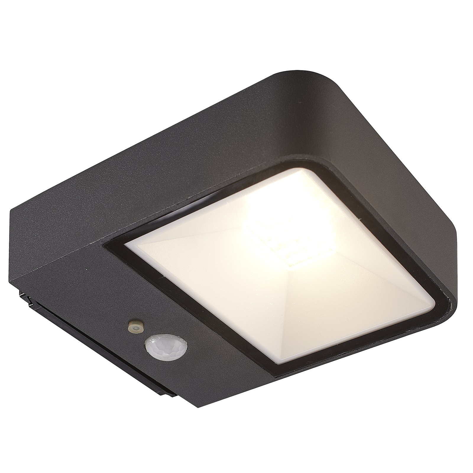 Dava Solarzelle Wandleuchte W/Sensor H5 Schwarz - Lucande