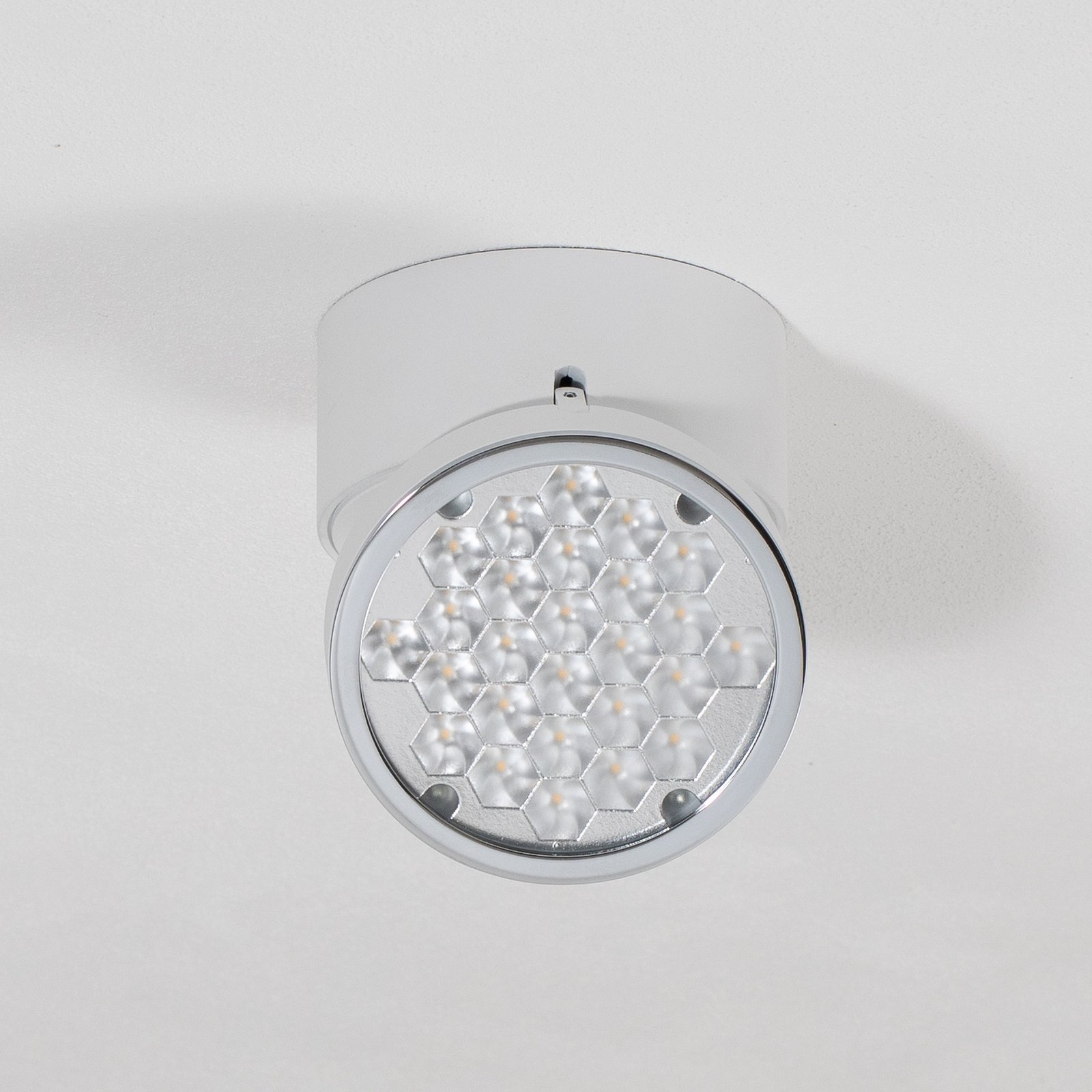 Projetor de teto LED Bega 51312.1, branco, metal DALI giratório