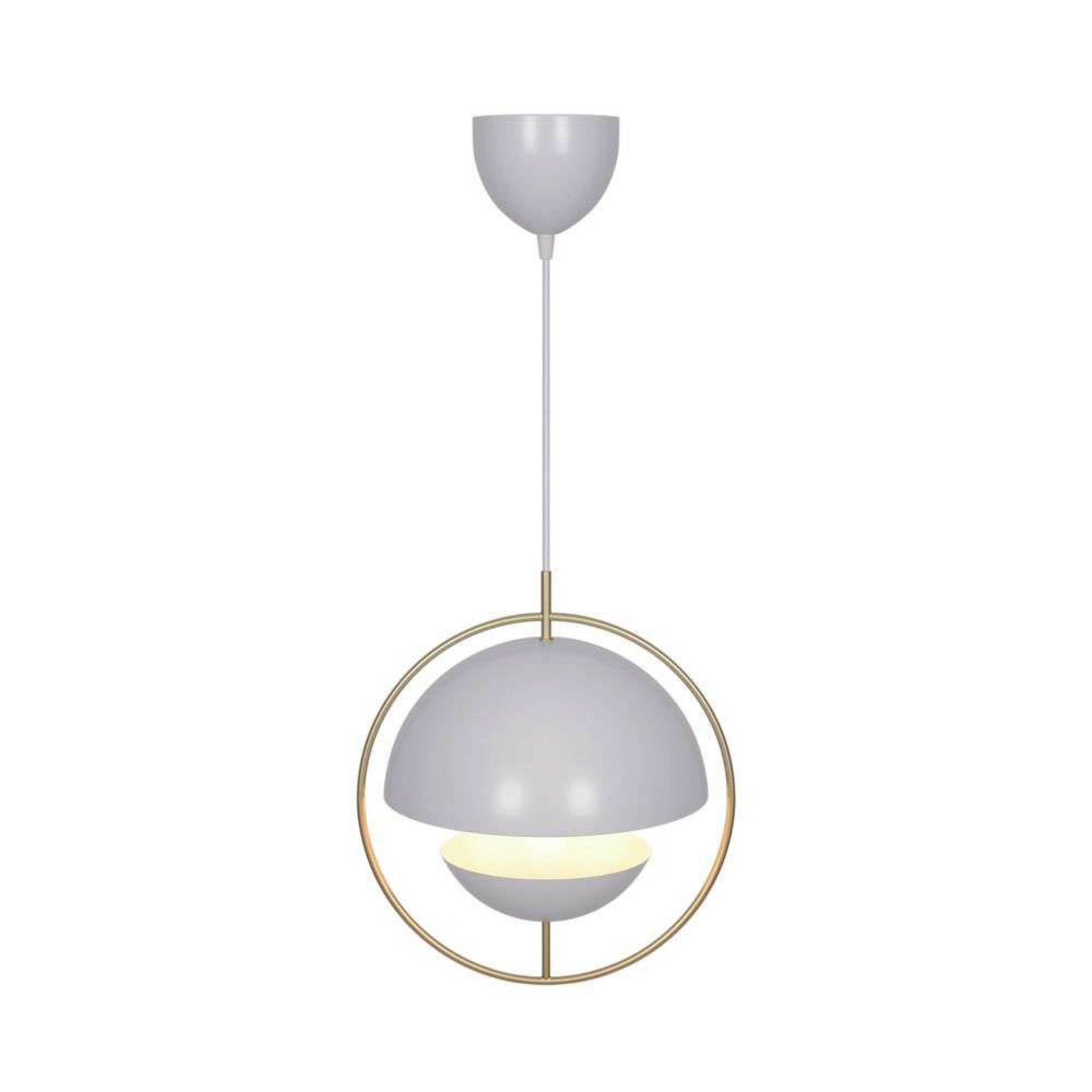 Pendelleuchte Tavia, weiß, Ø 33 cm, Metall