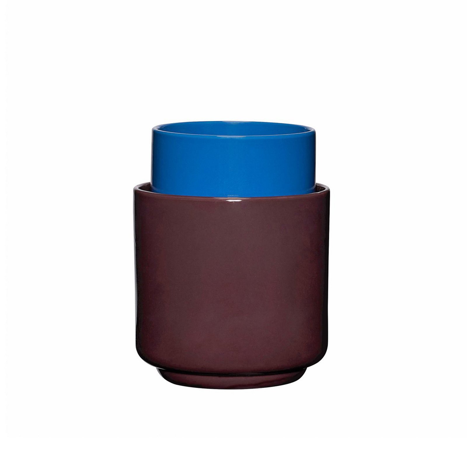 Deux Pots 2 pcs. Red Brown/Blue - Hübsch