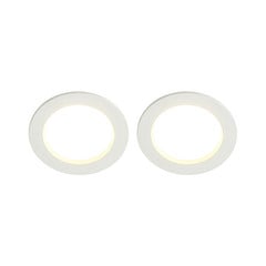 Arcchio Luci LED da incasso Milaine, bianco, dimmerabile, set di 2