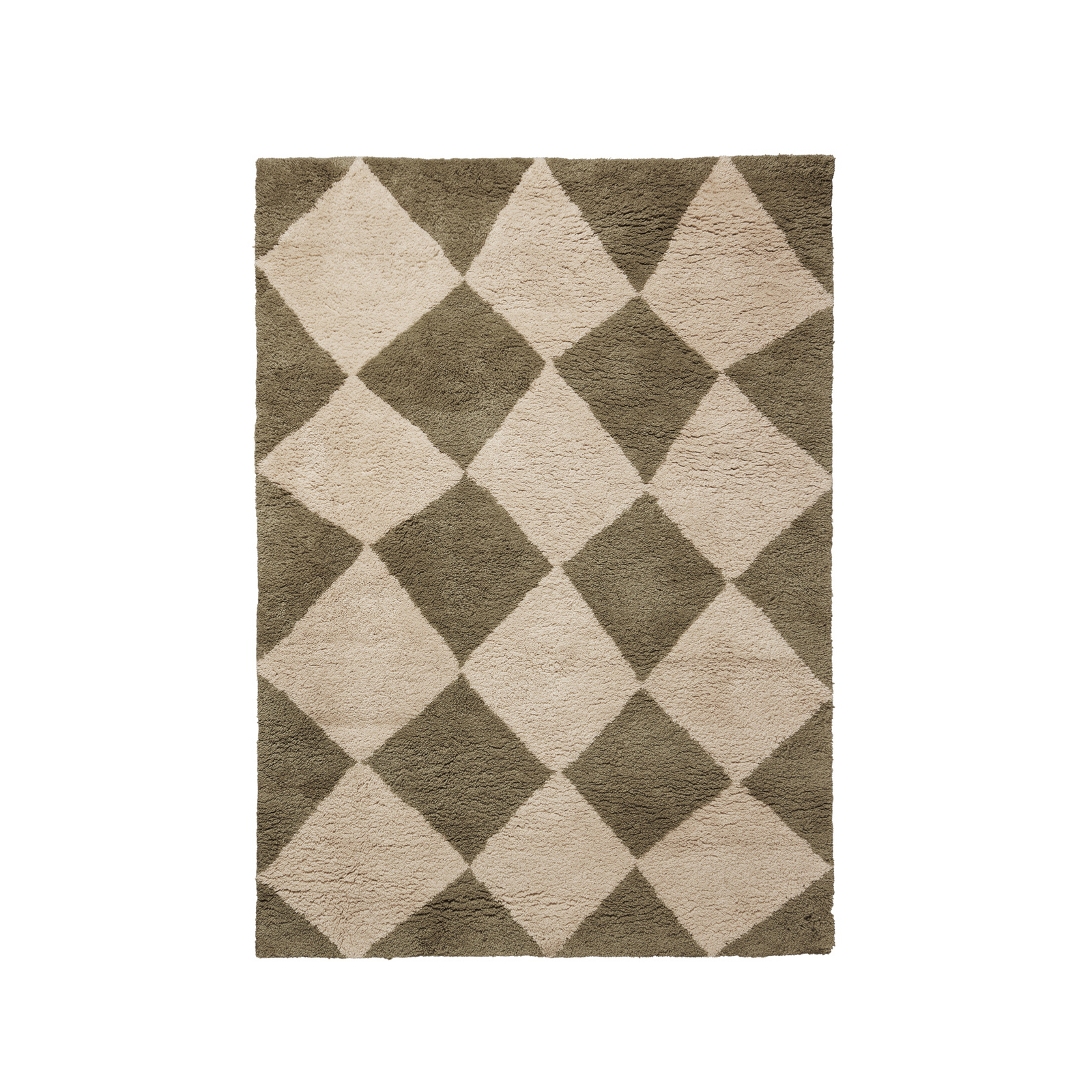 Tilt Teppich, ulmen-grün, Wolle, 140 x 200 cm - ferm LIVING