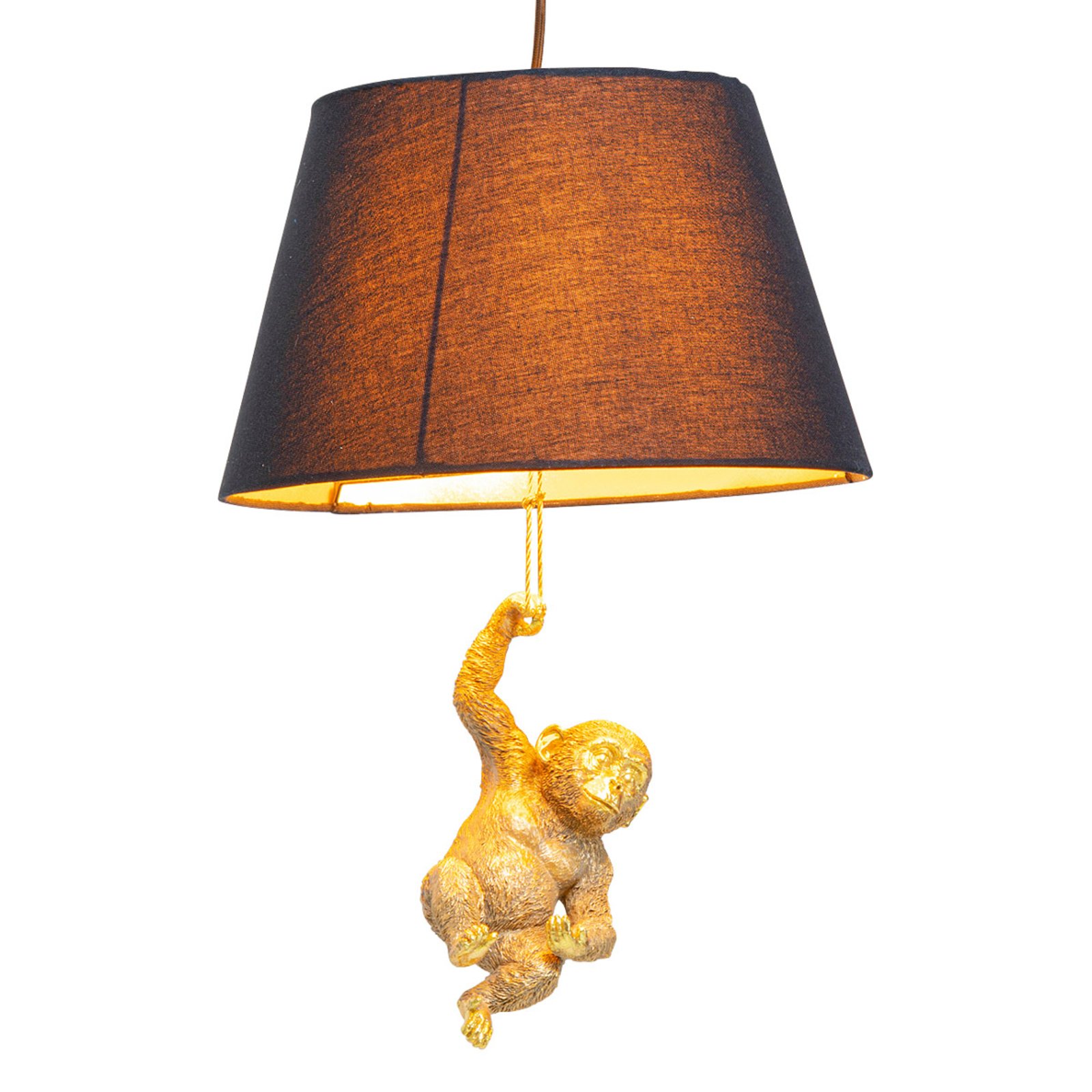 KARE Animal Swinging Baby Ape lámpara colgante