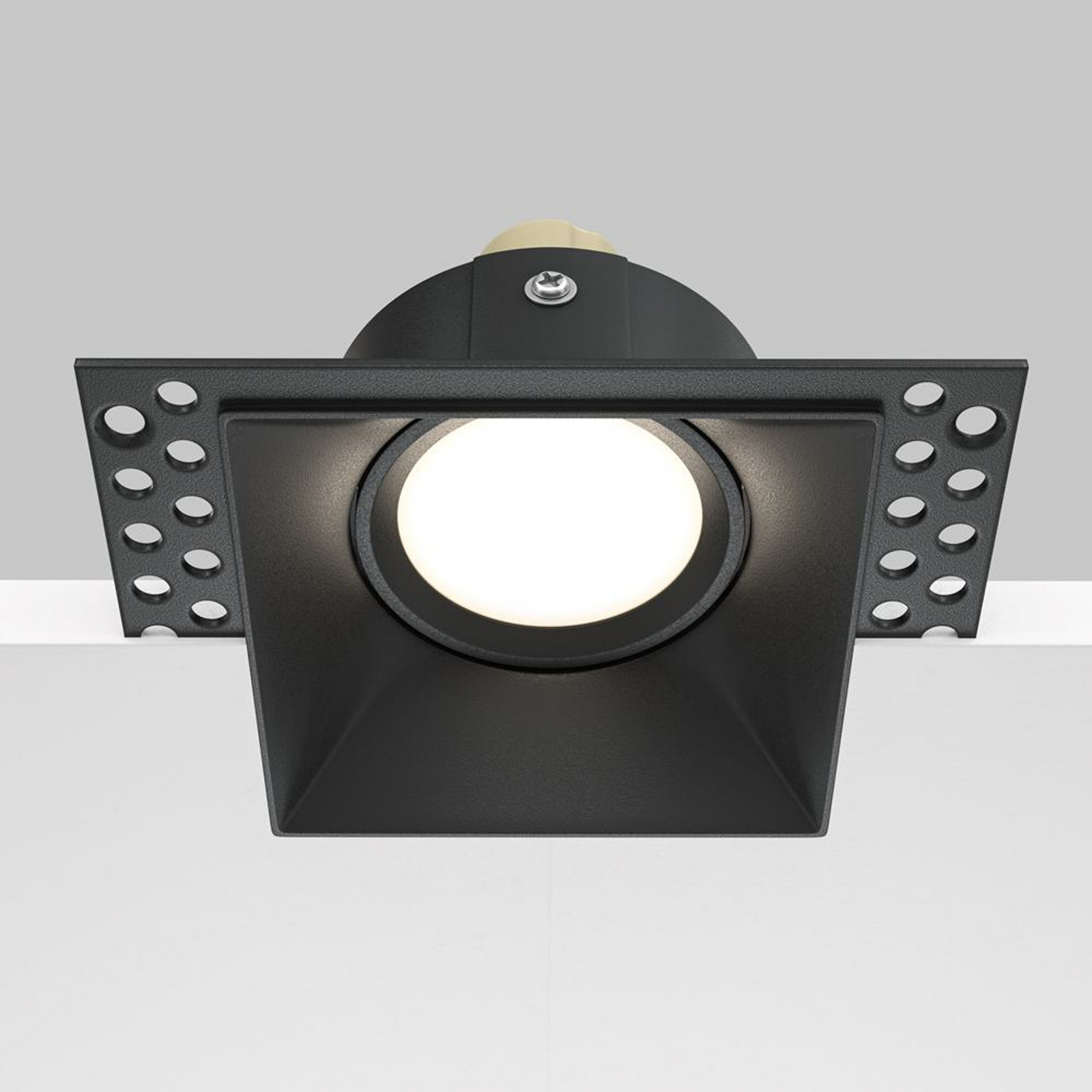 Spot Encastrable Orientable MAYTONI - Aluminium Noir IP65 - Pour Salle De Bain/Cuisine - 1 X GU10 (max 50W)