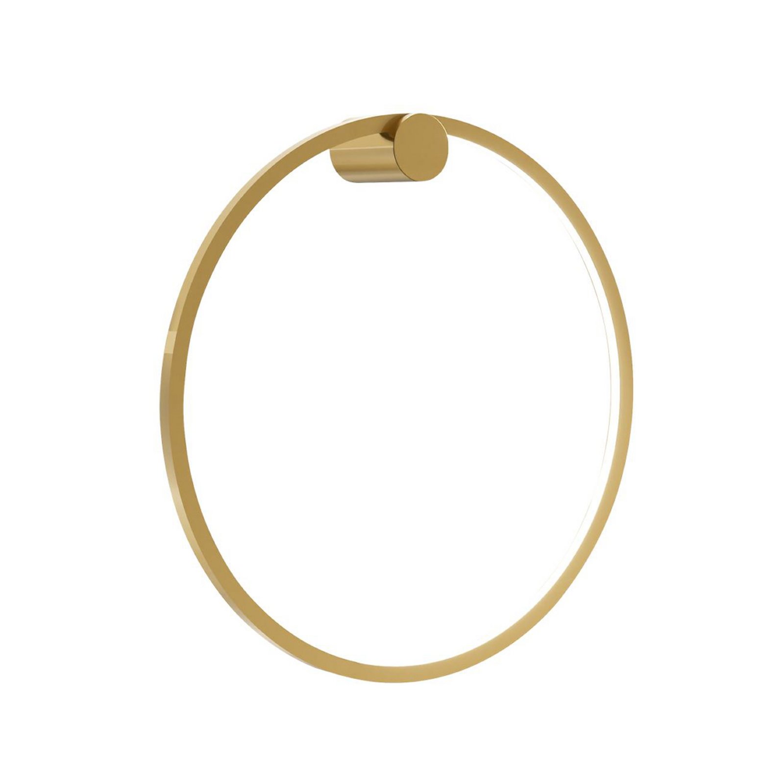 LED-vägglampa Saturno, guld, Ø 50 cm, metall, 4 000 K