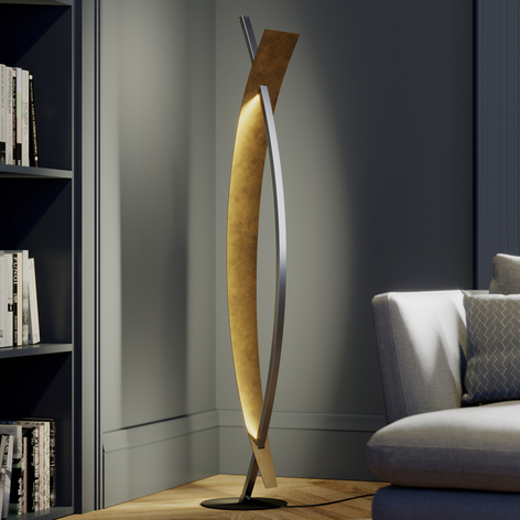 LED vloerlamp Marija in zwart