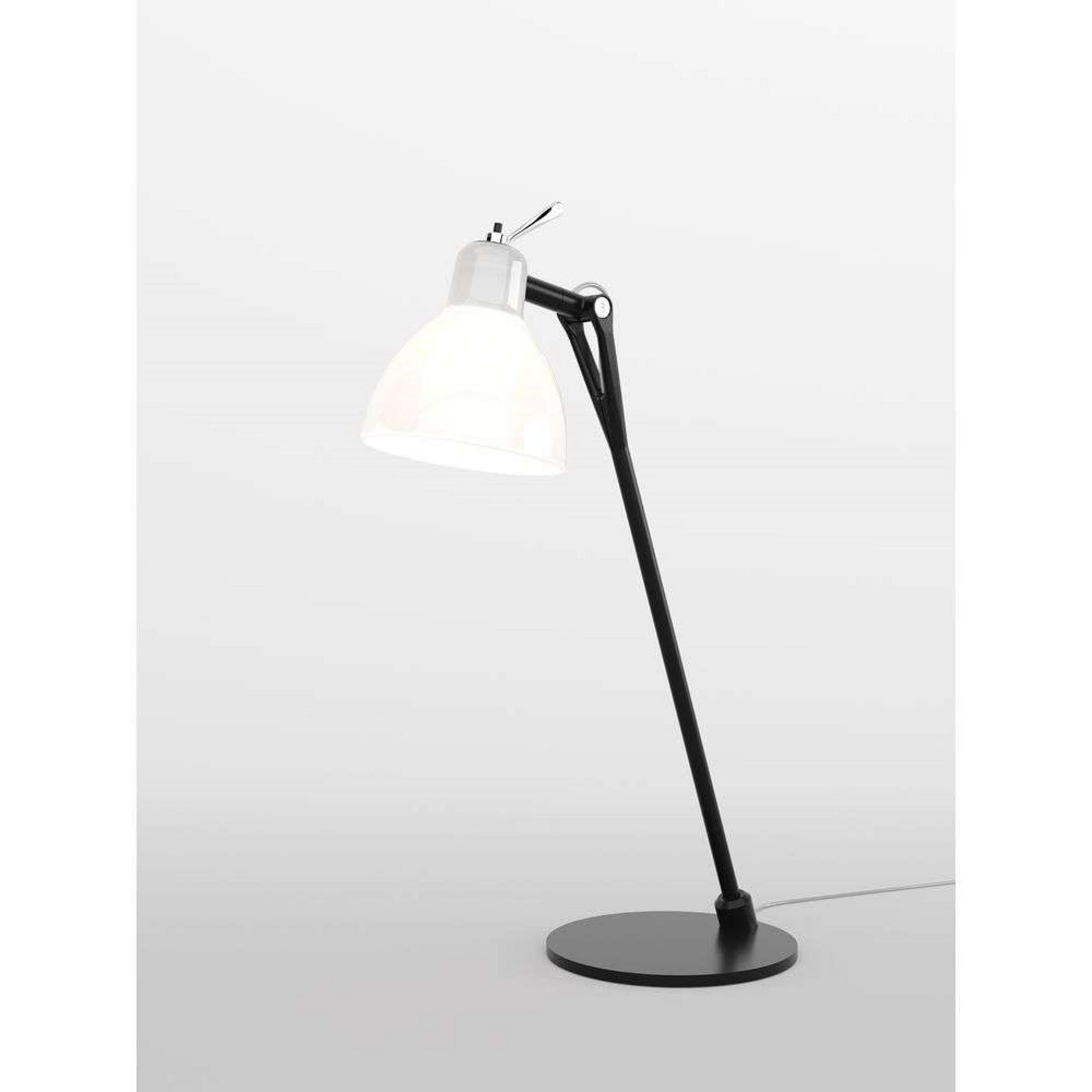 Luxy Glam T0 Bordslampa Black/Glossy White - Rotaliana