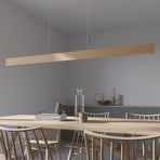 Quitani lámpara colgante LED LIS, roble natural, longitud 158 cm