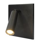 LED reading lamp BL1-LED, recessed/mounted, black