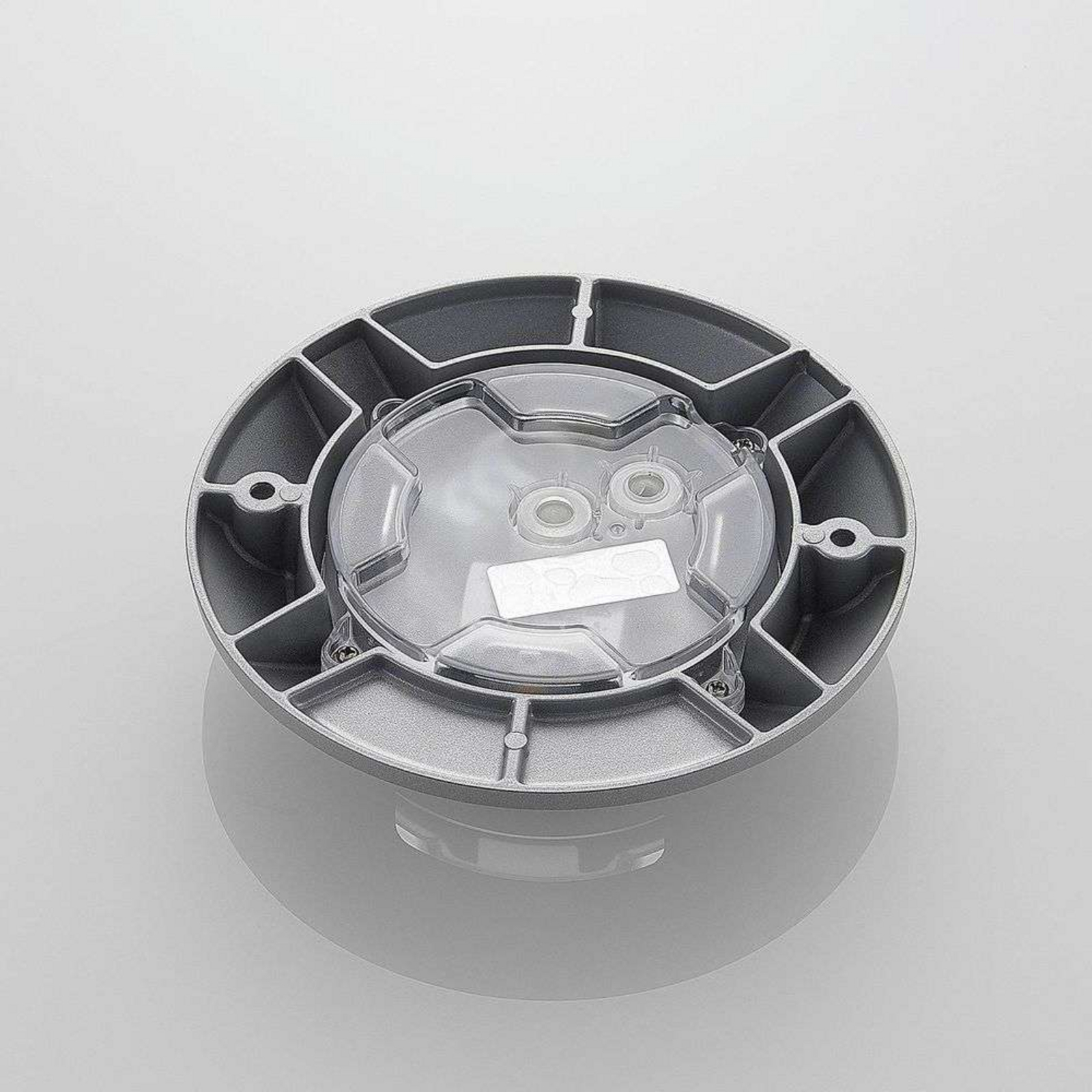 Jeffrey LED Recessed Ground Spot Silver - Lucande