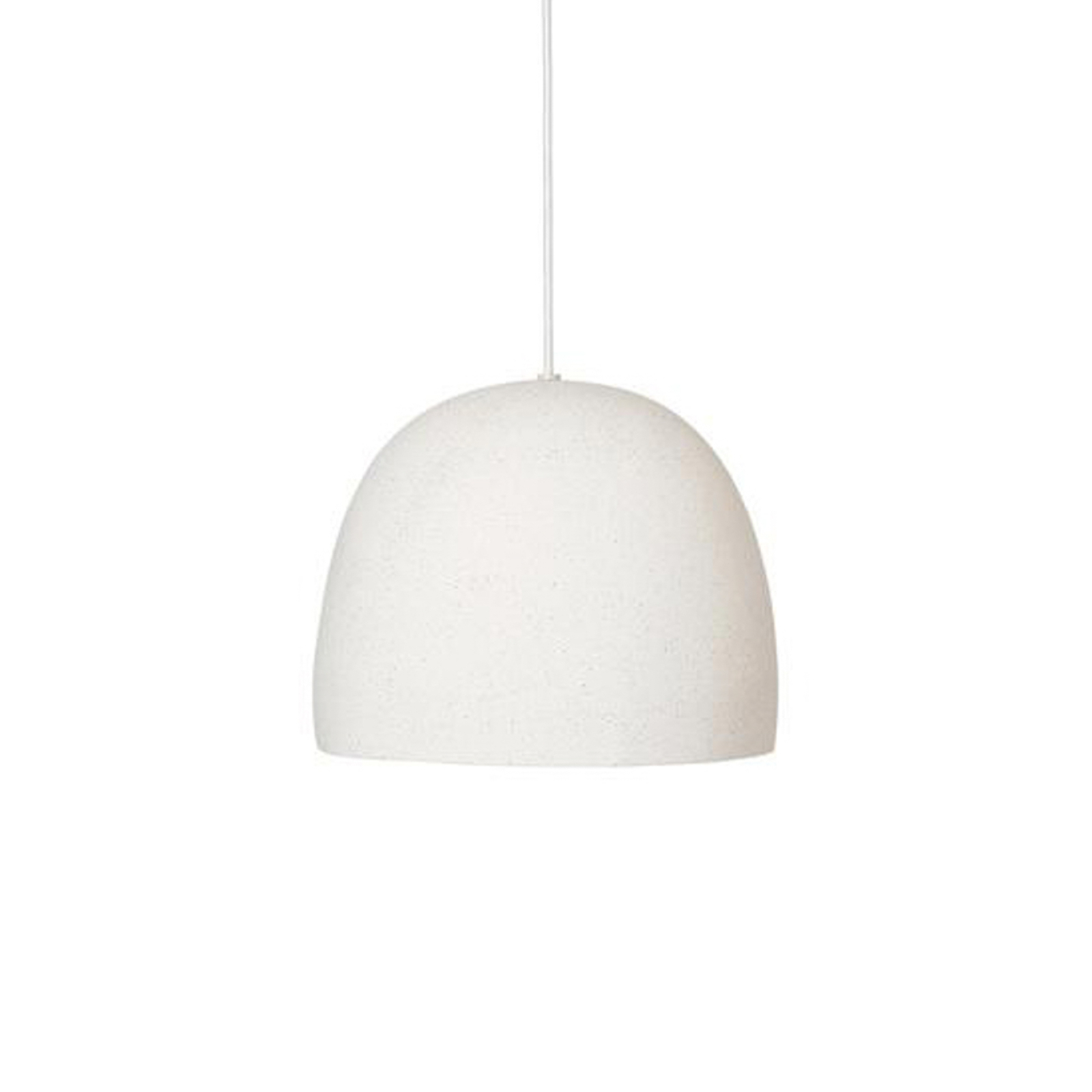 ferm LIVING Lámpara colgante Speckle, Ø 30,5 cm, cerámica, blanco