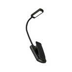 LED-Akku-Klemmleuchte Taru, schwarz, CCT, Touchdimmer