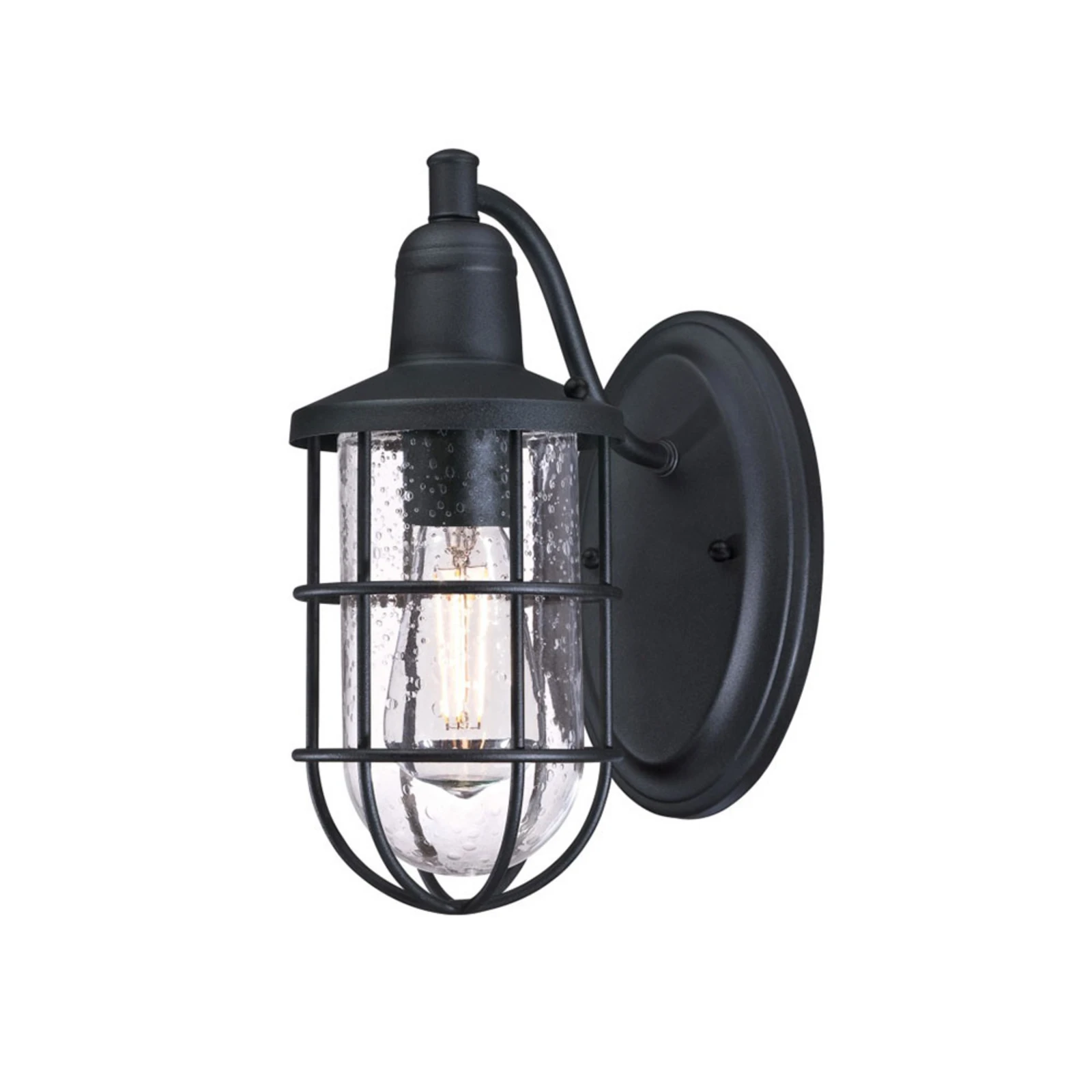 Candeeiro de parede exterior Westinghouse Crestview, gaiola