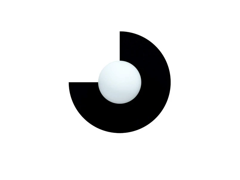 Swedish Ninja – Candy Big Circle 270 S Wandleuchte, schwarz