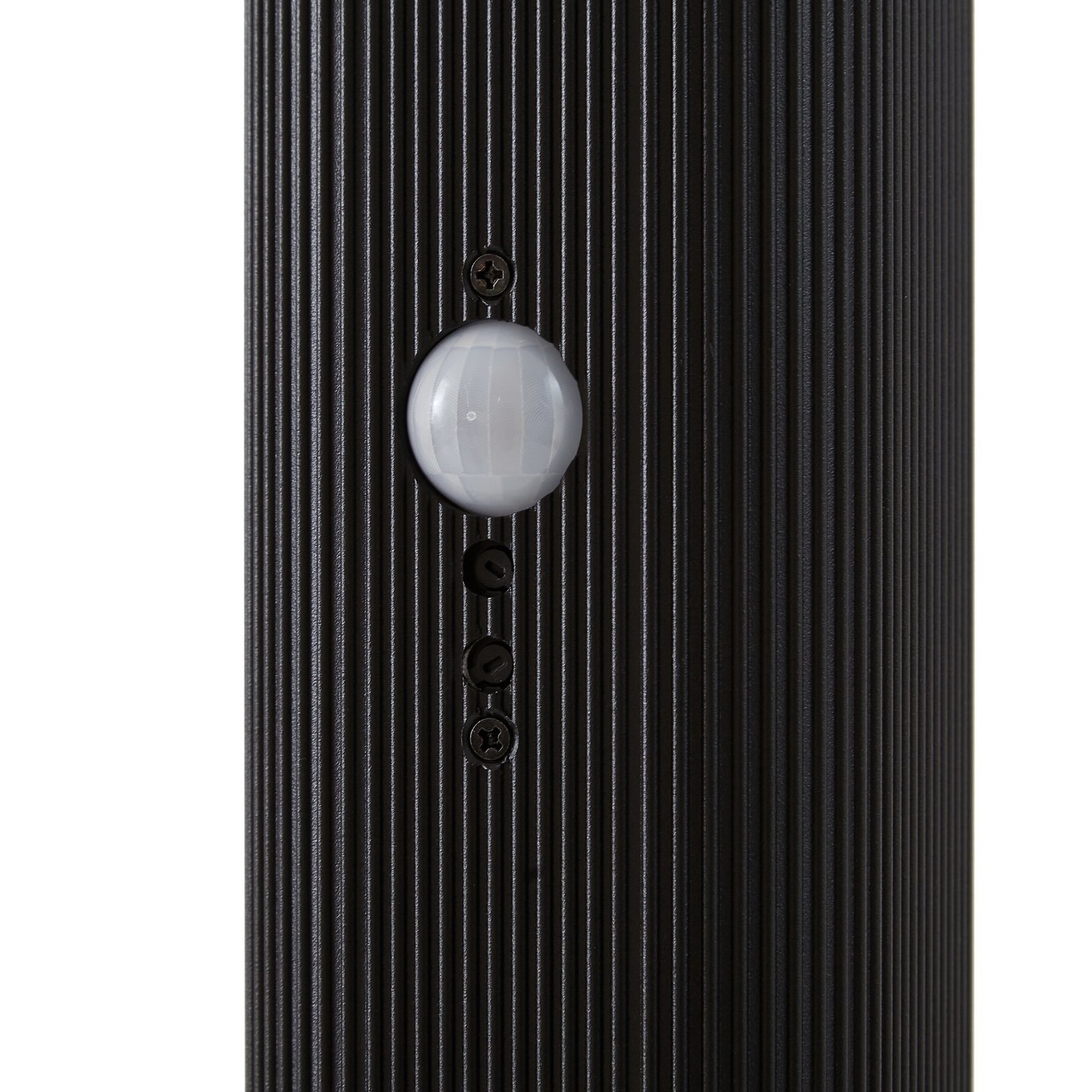 Lindby Wegeleuchte Halvar, 80cm, schwarz, IP65, GU10, Sensor