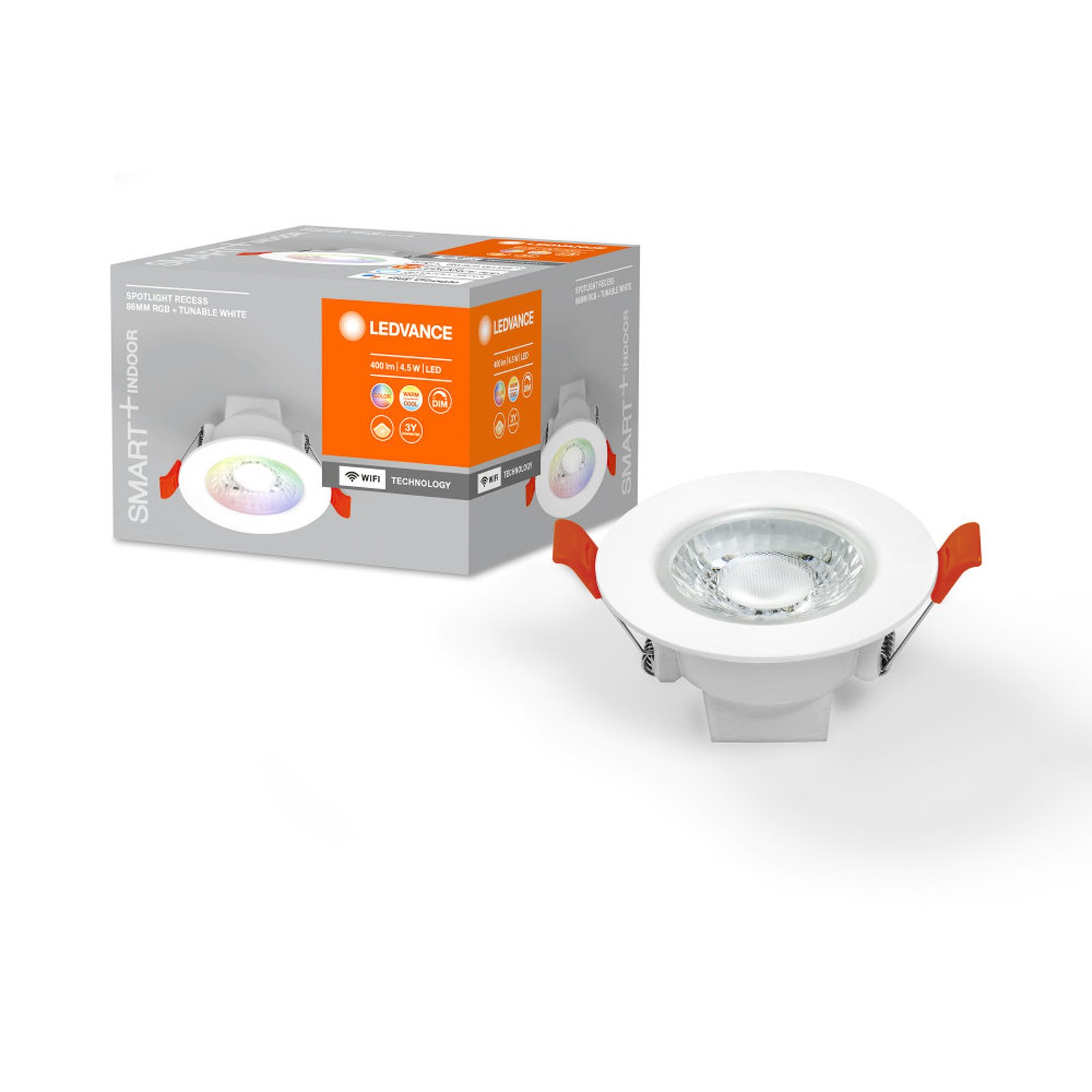 LEDVANCE SMART+ WiFi Spot LED innfelte spotlights, 36°