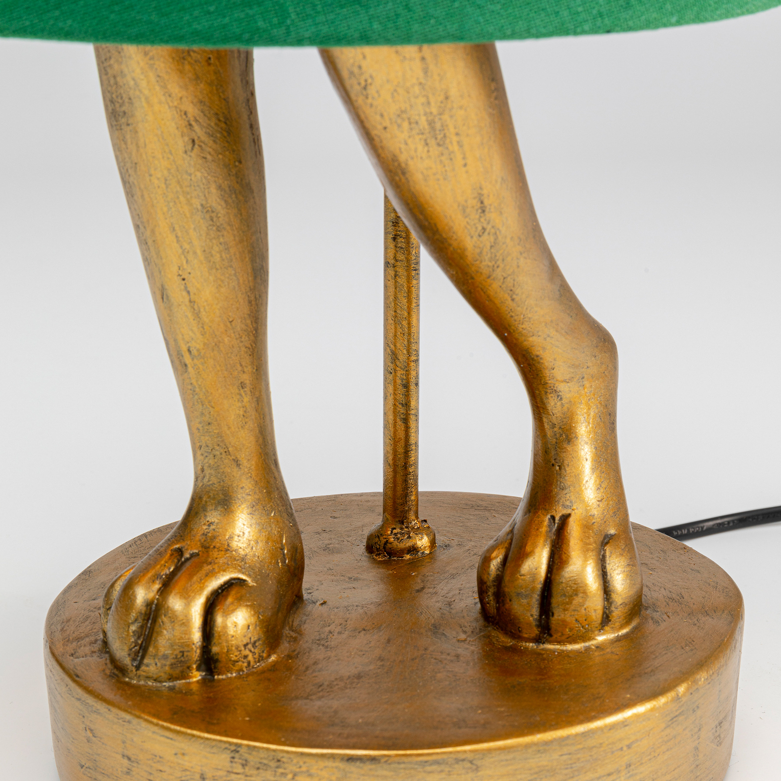 Lampada da tavolo KARE Animal Rabbit, oro/verde, 68 cm, E14