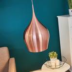 Lampada a sospensione vibrante, Ø 26 cm, rosa metallizzato