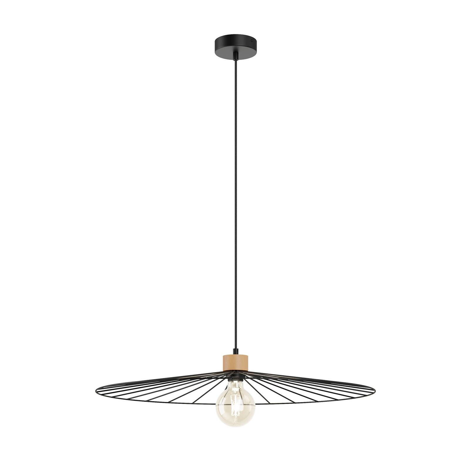 Envolight Yahel suspension chêne/noire Ø 65 cm