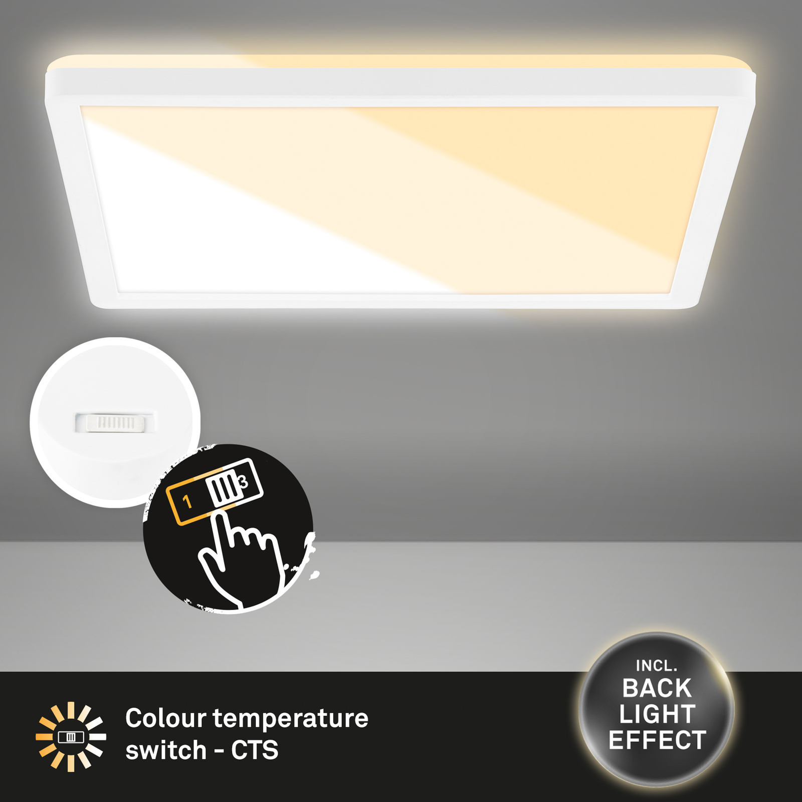 LED panel 7556 Light colour adjustable 29 x 29 cm
