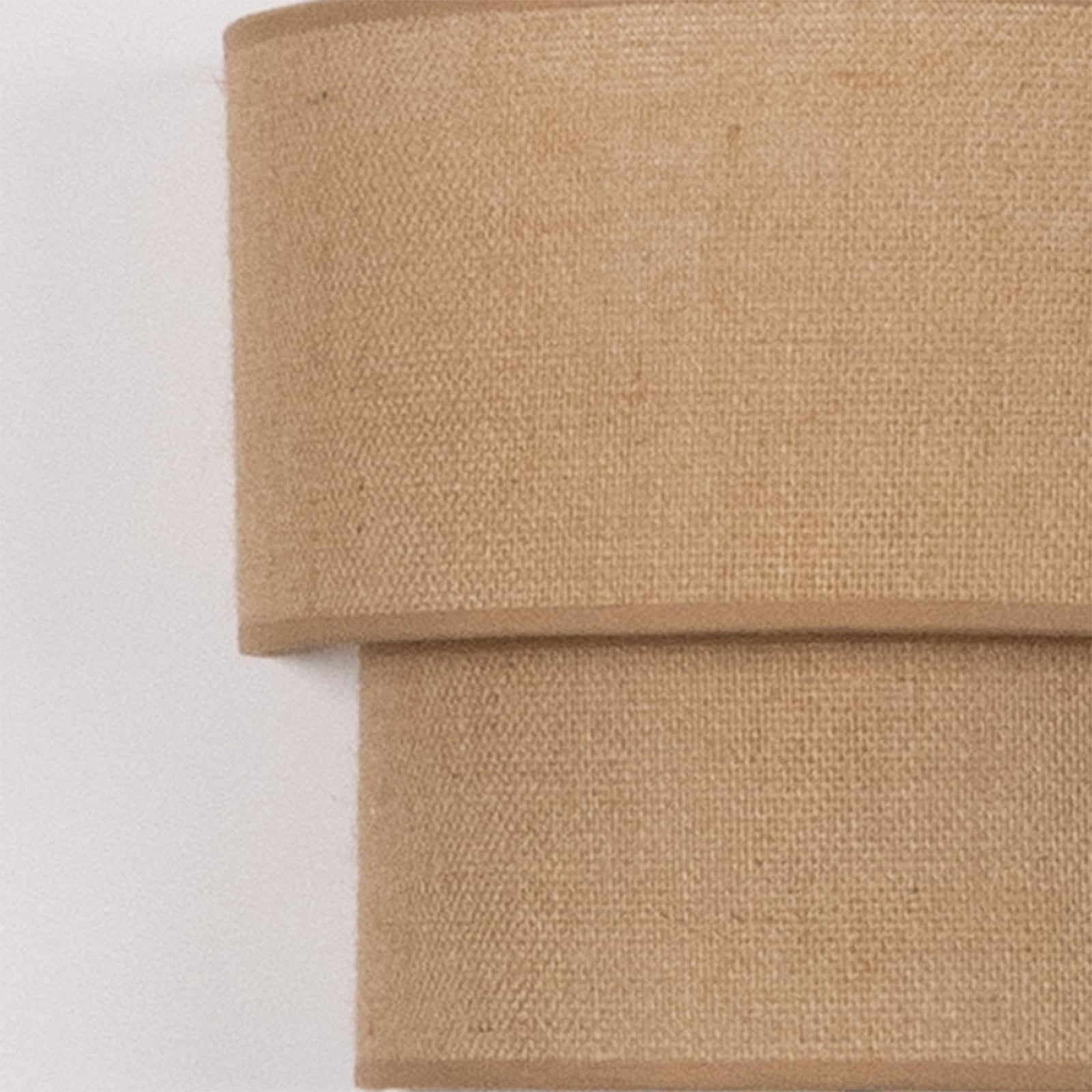 Vegglampe Boho, jute/jute, høyde 22 cm, tekstil, E27