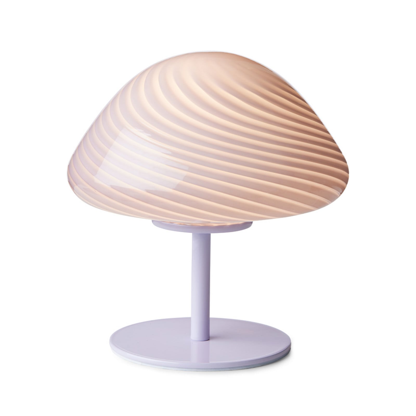 Mini Mush Tischleuchte Hell Lila Halo Design - Wohnzimmer - Glas