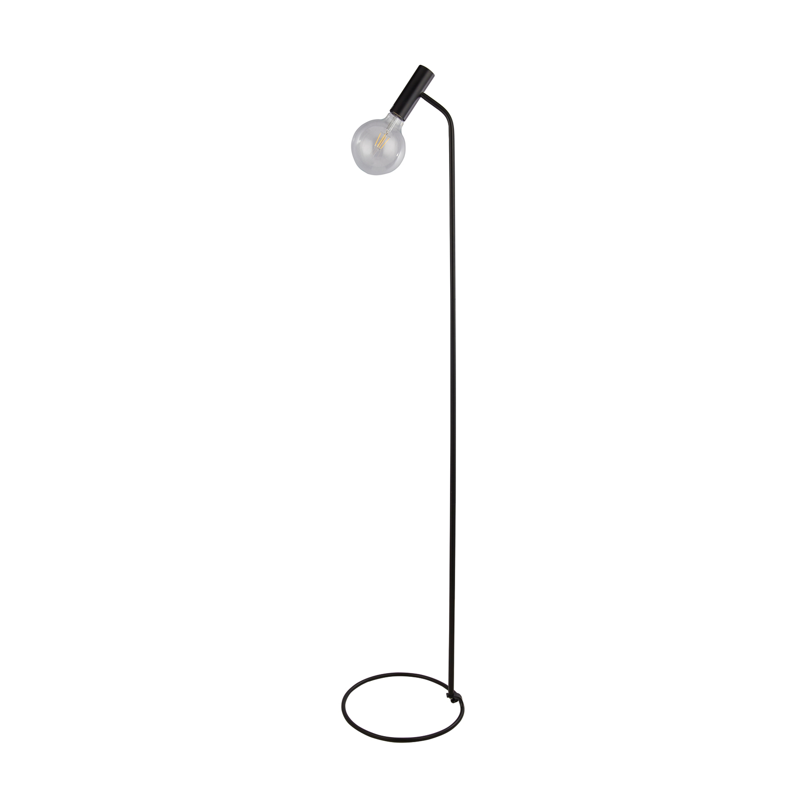 Dulwich vloerlamp, dimbaar, zwart, metaal, 152 cm, E27