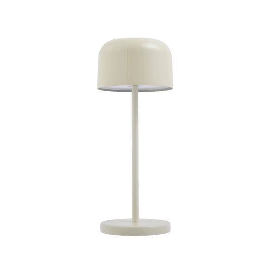 Lampa stołowa Quill LED z akumulatorem, CCT, beżowa, ściemniana - Lucande